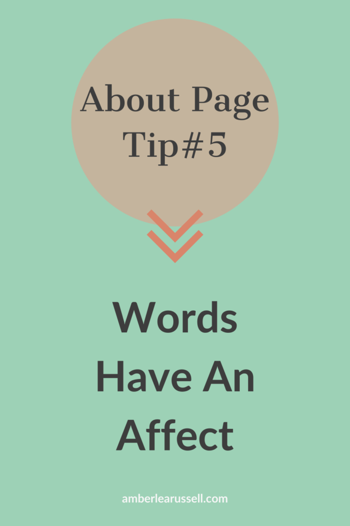 Get A Better About Page Tip 5 from Amber Lea Russell Copywriter